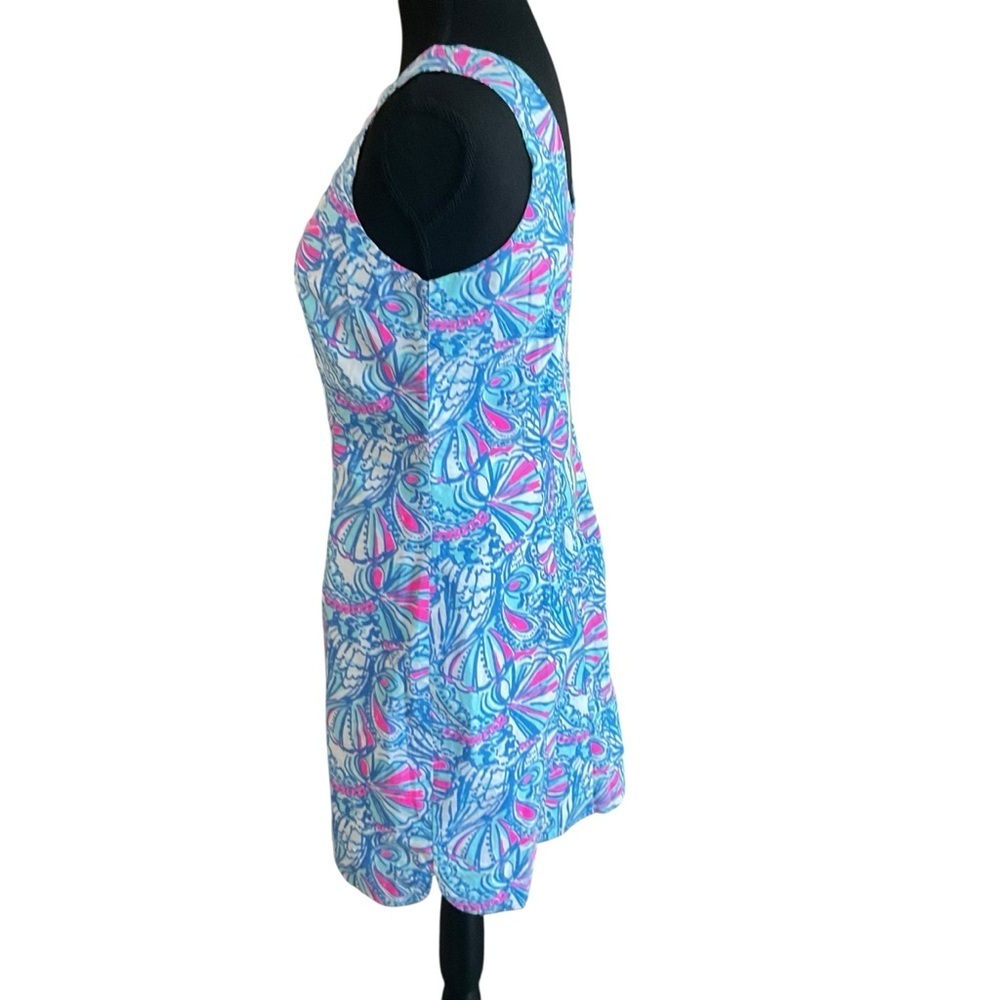 Lilly Pulitzer for Target 20th Anniversary Shift Dress Blue Seashell Print - Picture 4 of 12